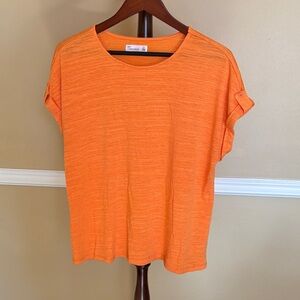 89th & Madison Bright Orange Short Sleeve Tee